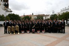 La banda de música Nuestra Señora de Guaditoca de Guadalcanal en Sevilla