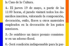 Concurso de Decoración de Patios