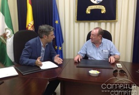 Entregada la primera fase de la pista polideportiva cubierta en Villaharta 