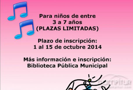 VI Taller Infantil de Iniciación Musical “Música y Movimiento” en Cazalla 