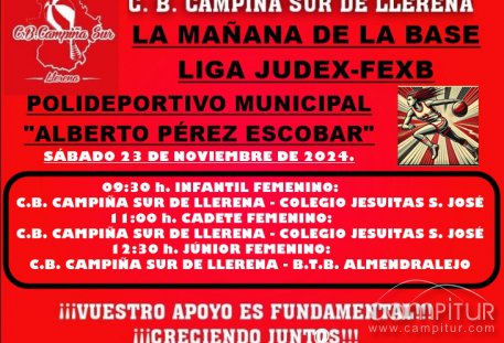 C.B. Campiña Sur de Llerena agenda fin de semana 