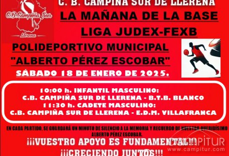 C.B. Campiña Sur de Llerena, agenda fin de semana 