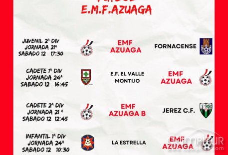 Fin de semana de deporte base en Azuaga con la EMF y EMB como protagonistas