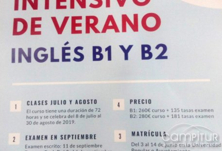 Curso de Inglés intensivo este verano en Berlanga 